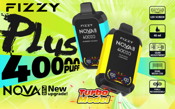fizzy nova Plus 40k 40000 puffs disposable vape