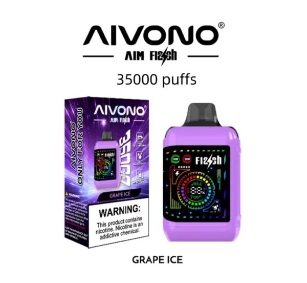 Aivono Aim Flash 35000 Puffs Flexible Curved Screen Wholesale Disposable Vape Puff 35K Electronic Cigarette Airflow Adjustable Wattage - Image 5