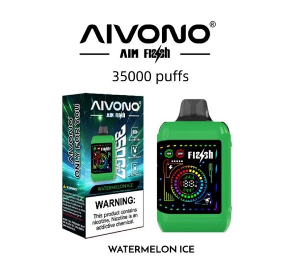 Aivono Aim Flash 35000 Puffs Flexible Curved Screen Wholesale Disposable Vape Puff 35K Electronic Cigarette Airflow Adjustable Wattage