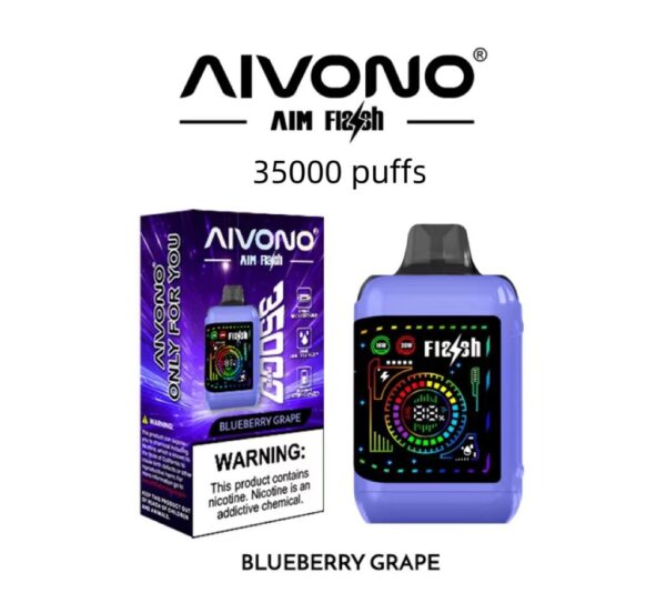 Aivono Aim Flash 35000 Puffs Flexible Curved Screen Wholesale Disposable Vape Puff 35K Electronic Cigarette Airflow Adjustable Wattage - Image 6